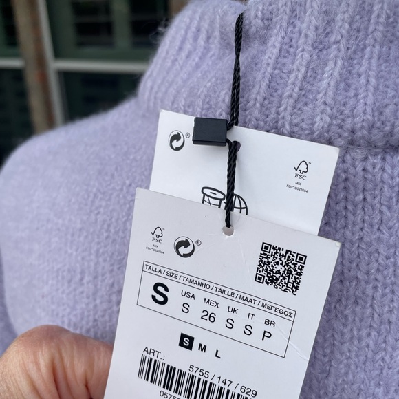 Zara mauve/lilac sweater - Picture 6 of 10